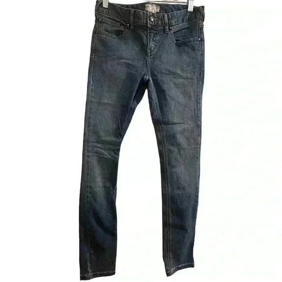 Free People Women's Blue Denim Straight Jeans Size 28 Medium Wash - Picture 2 of 9